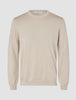 Seamless Premium Merino Knit Crewneck Birchwood