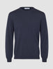Seamless Premium Merino Knit Crewneck Dark Navy