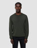 Seamless Premium Merino Knit Crewneck Green Night
