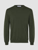 Seamless Premium Merino Knit Crewneck Green Night