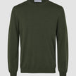 Seamless Premium Merino Knit Crewneck Green Night
