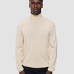 Seamless Premium Merino Knit Turtleneck Birchwood