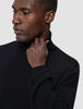 Seamless Premium Merino Knit Turtleneck Black