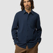 Seersucker Casual Shirt Dark Navy