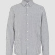 Seersucker Casual Shirt Navy Stripes