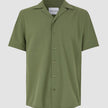 Seersucker Short Sleeve Shirt Clover Green