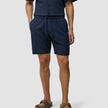 Seersucker Shorts Dark Navy