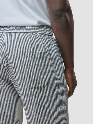 Seersucker Shorts Navy Stripes