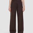 Serene Set Chocolate Herringbone Short Jacket Pants