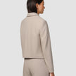 Serene Set Greige Wide Fit Pants & Short Jacket
