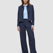 Serene Set Marine Pinstripe Short Jacket Pants