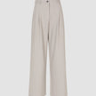 Serene Set Greige Wide Fit Pants & Short Jacket