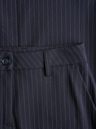 Essential Maxi Skirt Navy Pinstripe