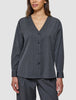 Women's Skye Belted Overshirt Charcoal Melange