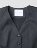 Women's Skye Long Vest Charcoal Melange