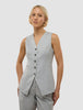 Women's Skye Long Vest Grey Pine Melange