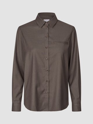 Women's Skye Shirt Dark Chestnut Melange