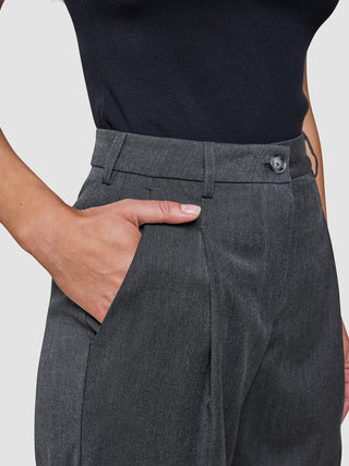 Women's Skye Pants Wide Charcoal Melange