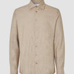 Soft Flannel Shirt Beige