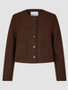 Sorae Set Espresso Short Jacket and Short Skirt
