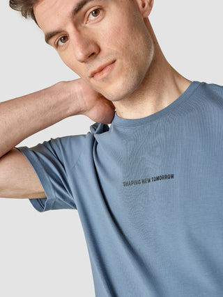 Supima Autograph T-shirt Blue Mirage