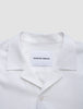 Tech Linen Bowling Short Sleeve Shirt Pure White
