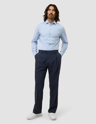 Tech Wool Suit Pants Relaxed Fit Navy