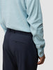 Tech Linen Elastic Pants Midnight Blue