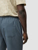 Tech Linen Elastic Shorts Navy