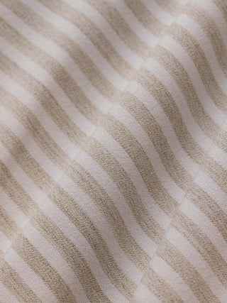 Tech Linen Elastic Shorts Sandshell Stripe