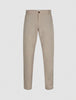 Tech Linen Elastic Pants Raw Beige