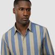 Tech Linen Casual Shirt Coastal Stripes