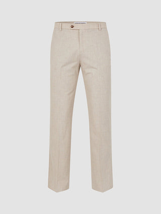 Tech Linen Suit Pants Relaxed Fit Sandshell