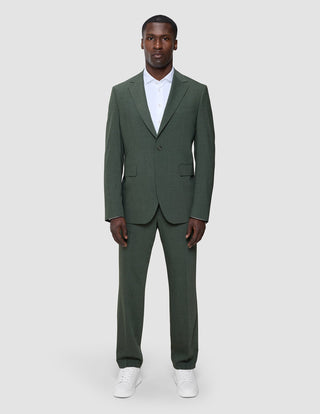 Tech Wool Blazer Green Night Slim