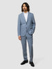 Tech Wool Blazer Light Blue Slim