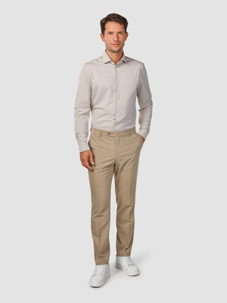 Tech Wool Suit Pants Regular Sand