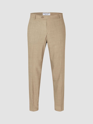 Tech Wool Suit Pants Regular Sand
