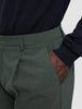 Tech Wool Suit Pants Relaxed Fit Green Night