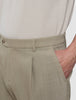Tech Wool Suit Pants Relaxed Fit Sand