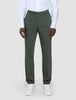 Tech Wool Suit Pants Slim Green Night