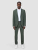 Tech Wool Suit Pants Slim Green Night