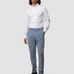 Tech Wool Suit Pants Slim Light Blue