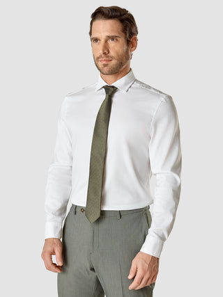 Tie Herringbone Remote Green