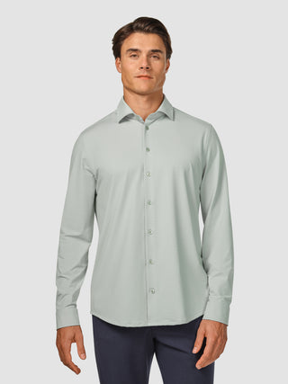 Travel Shirt Mint Grey Regular