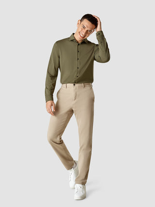 Travel Shirt Remote Green Regular