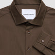 Travel Shirt Saddle Brown Slim