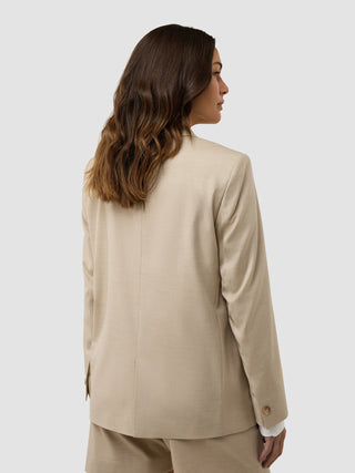 Women's Skye Blazer Sandy Beige Melange