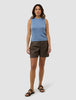 Women's Structured Knit Top Serenity Blue