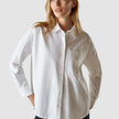 Oversized Long Sleeve Shirt White