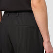 Essential Pants Wide Asphalt Pinstriped
